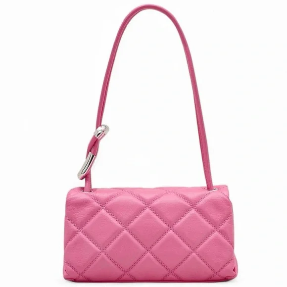 Marc Jacobs The Mini Dual Shoulder Bag Pink NWT - Picture 3 of 6
